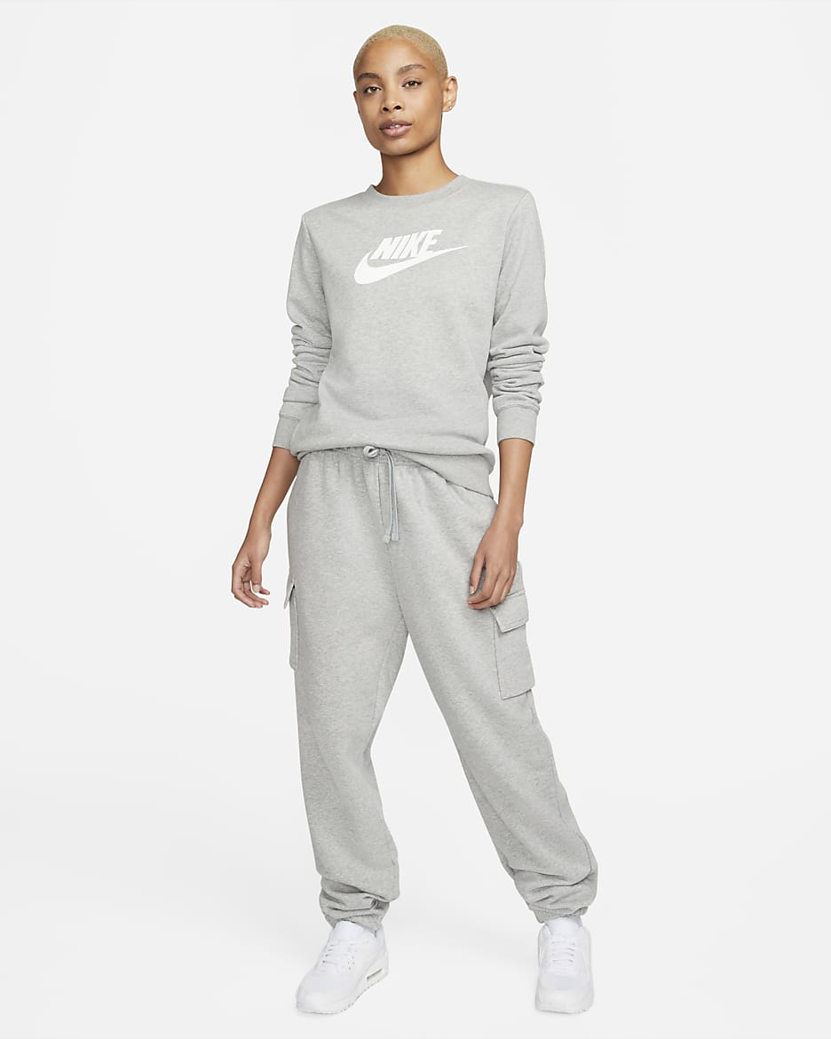 Nike Sportswear Club Fleece Women s Logo Crew Neck Sweatshirt. Nike